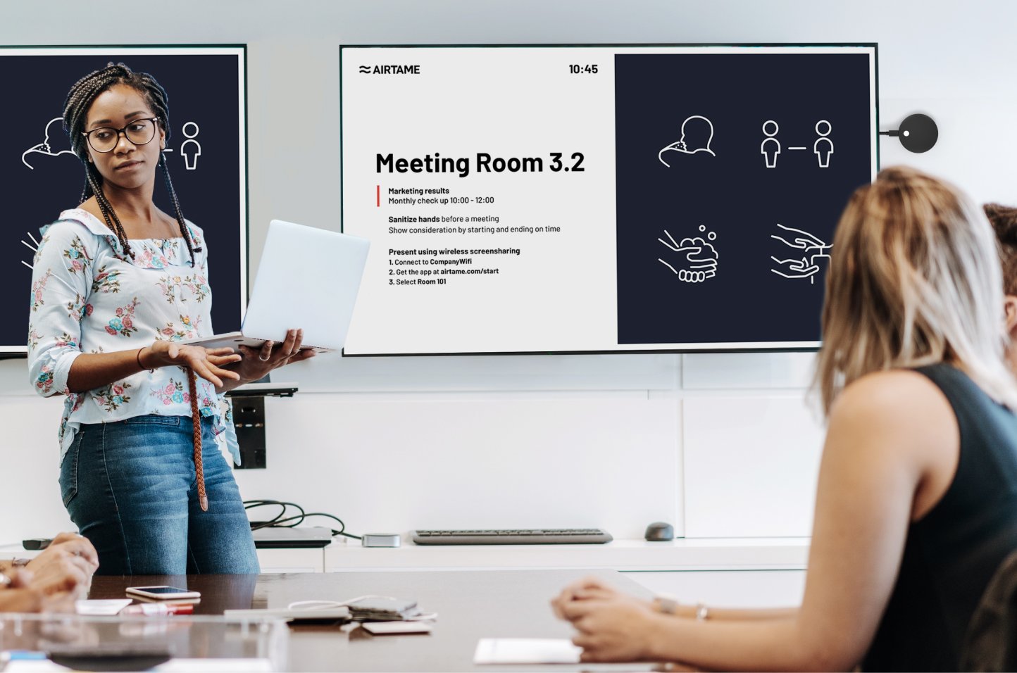 meeting room presenting