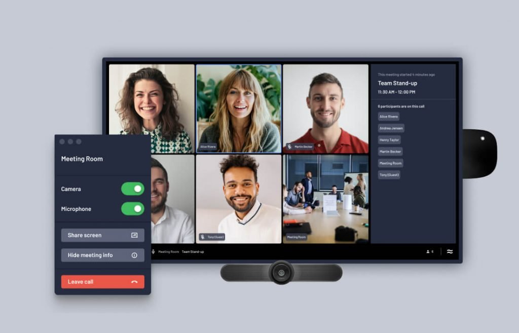 Airtame Rooms Hybrid conferencing software