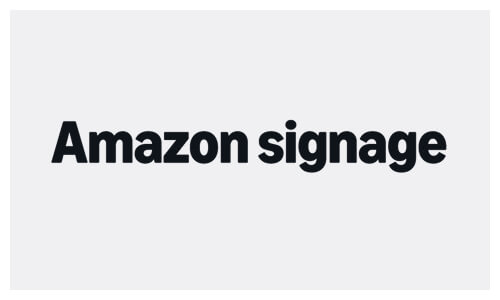 amazon signage