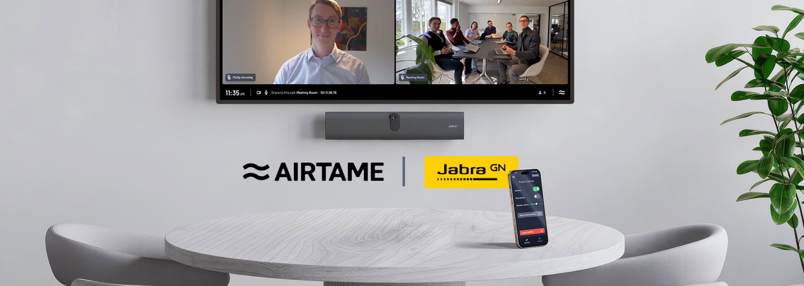 Danish tech powerhouses Airtame and Jabra deliver the platform-agnostic meeting room